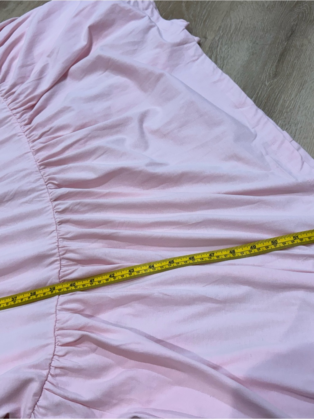 Free People free-est sterling Smocked side tieTiered Maxi Dress PinkChalk L NWT - Picture 11 of 11